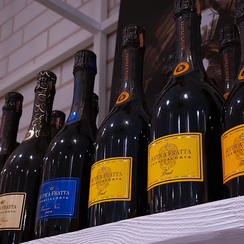 Franciacorta Antica Fratta e gli Champagne Dom Pérignon e Laurent-Perrier